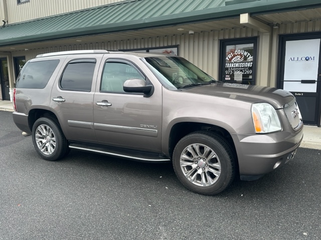 Car in front of shop